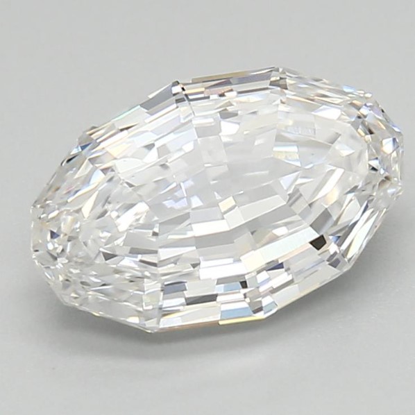 2.09 Carat Step Cut Oval Shape Diamond D/VS1