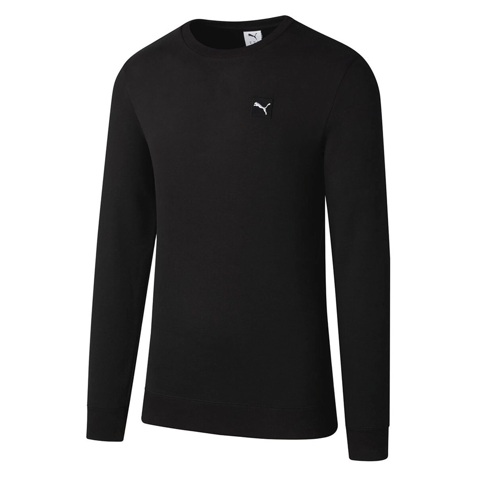 PUMA Men's ESS Elevated Crew Pullover, Size 2XL, Black (01), 199181. NB: sh