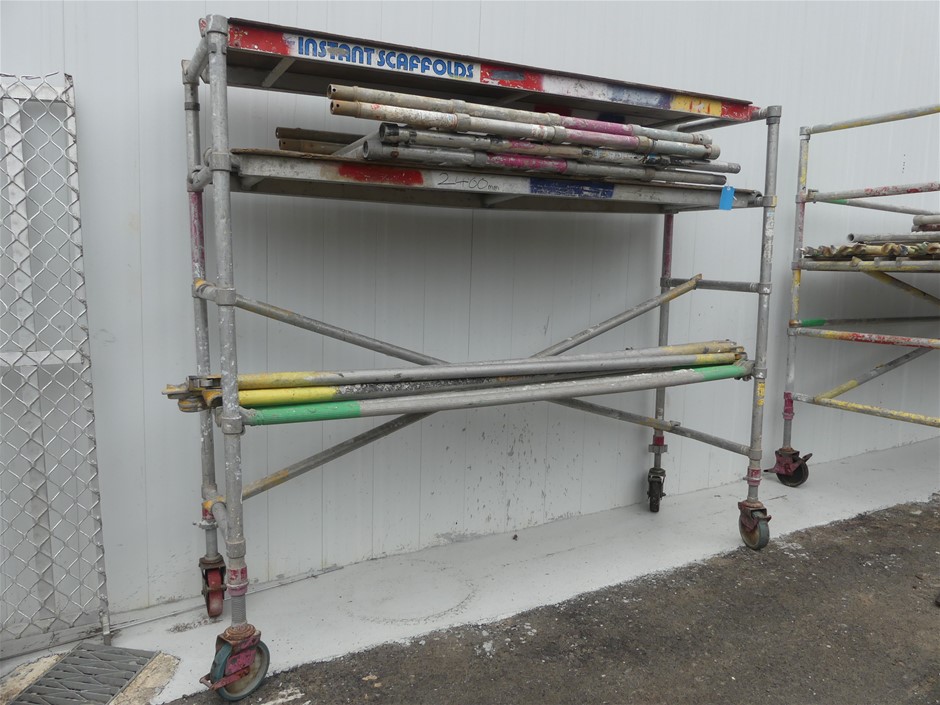 Instant Scaffolds Scaffolding Tower4 Metre (Shown Erected)