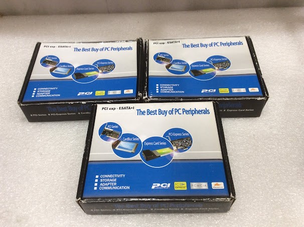 Mix Brand and Model PCI exp-ESATA+I Interface Card - New (Lot of 3)