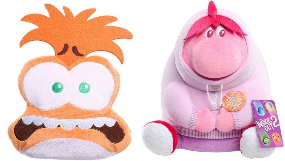 BUNDLE of Inside Out 2 Weighted Comfort Plush Embarrassment & Anxiety, Kids