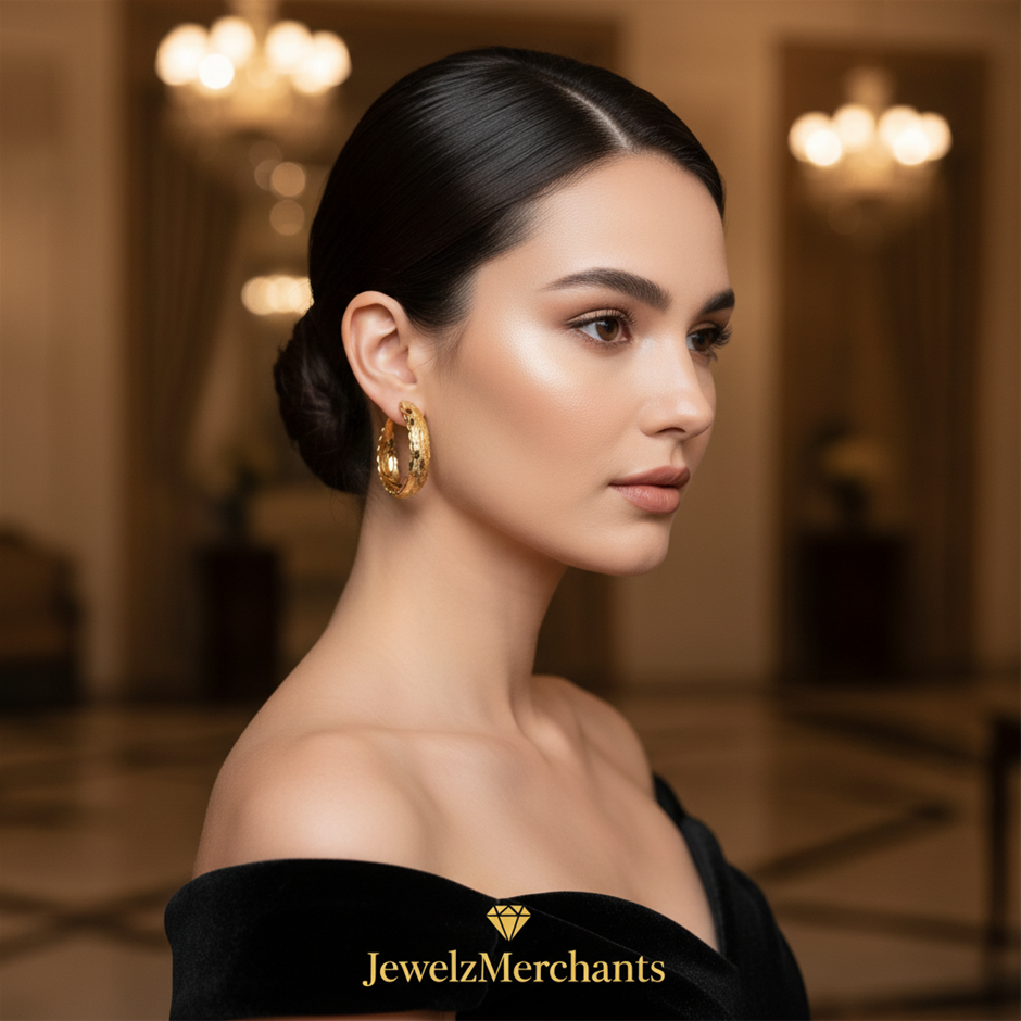 22K/Italy  Gold Filled Earring -(stamped 22K/Italy)-Warranty Quality-Bonus