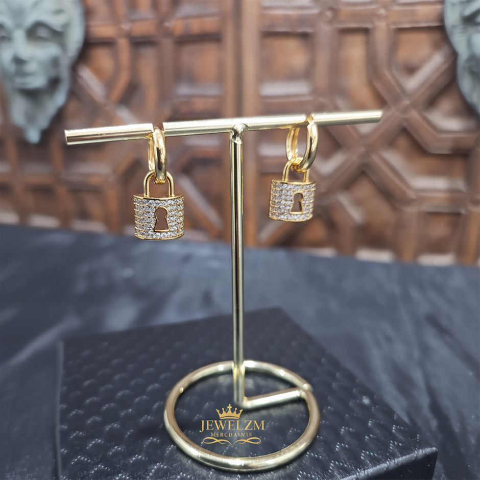 22K/Italy  Gold Filled Earring -(stamped 22K/Italy)-Warranty Quality-Bonus