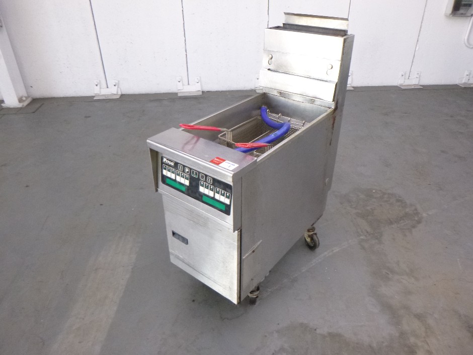 Pitco Mobile Stainless Steel Freestanding Gas Single Pan Fryer