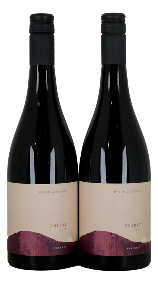 Pyren Vineyard Pyrenees Shiraz 2022 (2x 750ml), Vic. Screwcap.