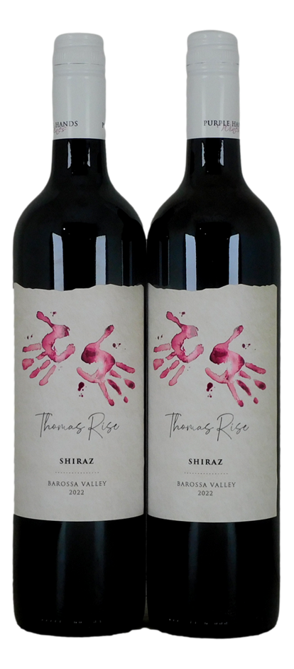Thomas Rise Purple Hands Shiraz 2022 (2x 750ml), NSW. Screwcap.