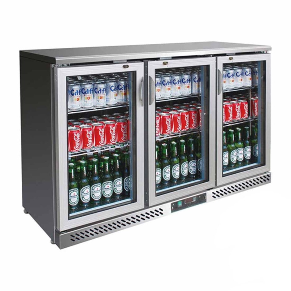 320L Three Door Stainless Steel Bar Cooler