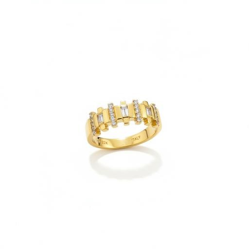 22K/Italy Gold Filled Ring(stamped 22K/Italy)10US-Bonus Gift