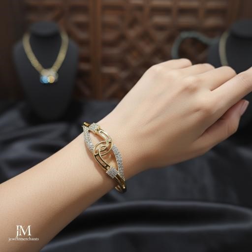 18K/Italy Gold Filled Bangle -(stamped 18K/Italy)-Bonus Gift