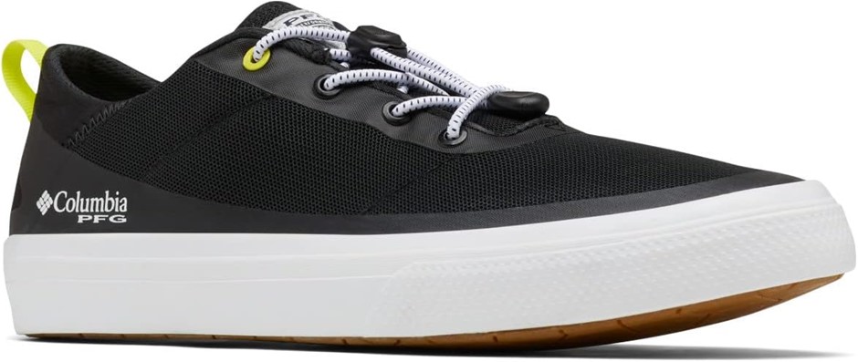 COLUMBIA Men's Bonehead PFG Boat Shoe, US7/EU40, Black/White, 198713 (BM620