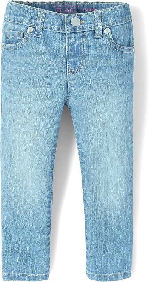 2 x THE CHILDREN'S PLACE Girls Super Skinny Jeans, Size 5T, Light Jay Blue