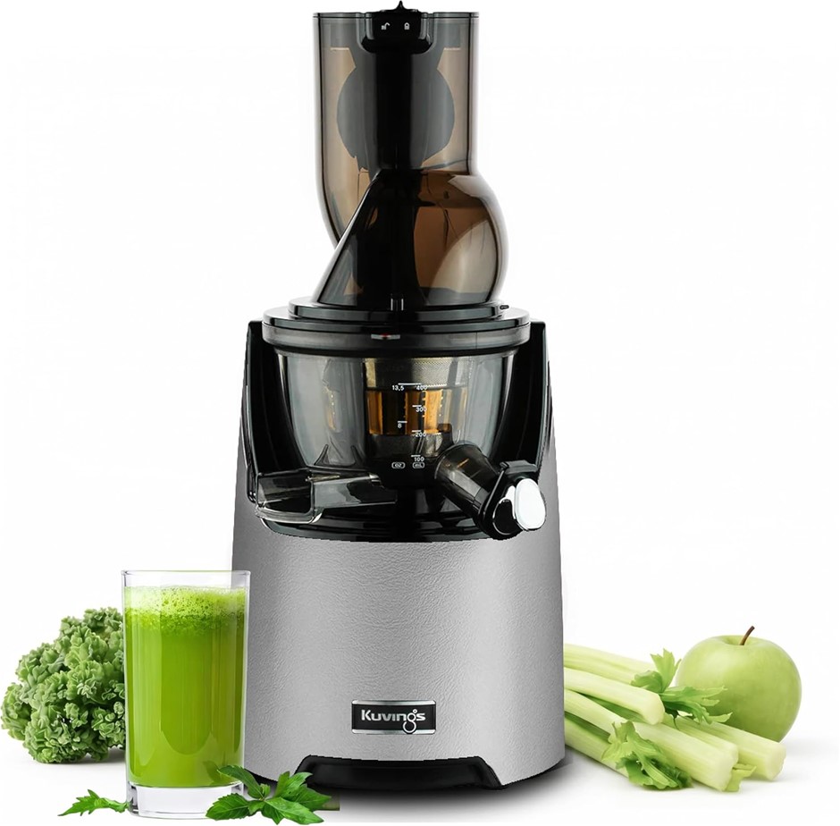 KUVINGS Cold Press Juicer Dark Grey. NB: Missing booklets.
