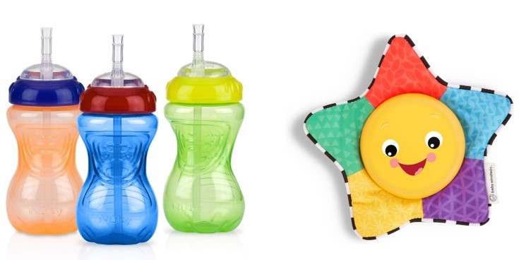 1 x BABY EINSTEIN Star Bright Symphony Toy & 1 x NUBY No-Spill Sippy Cup wi