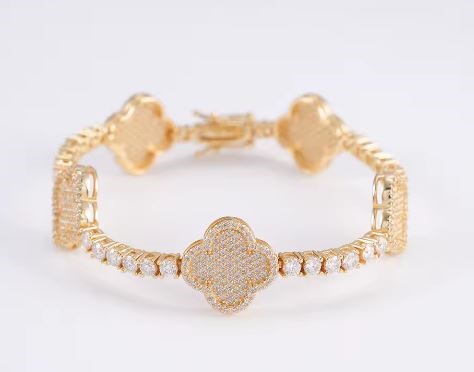 18k Italy Stamped Yellow Gold Filled Bracelet-Quality Guarantee-20.5cm