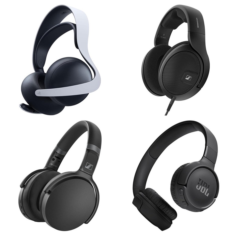 4 x Headphones. 1 x PLAYSTATION PULSE Elite Wireless Headset. 1 x SENNHEISE