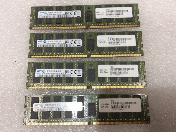Cisco UCS-MR-1X162RU-A 16GB 2Rx4 PC4-2133P Memory Module (Lot of 4)