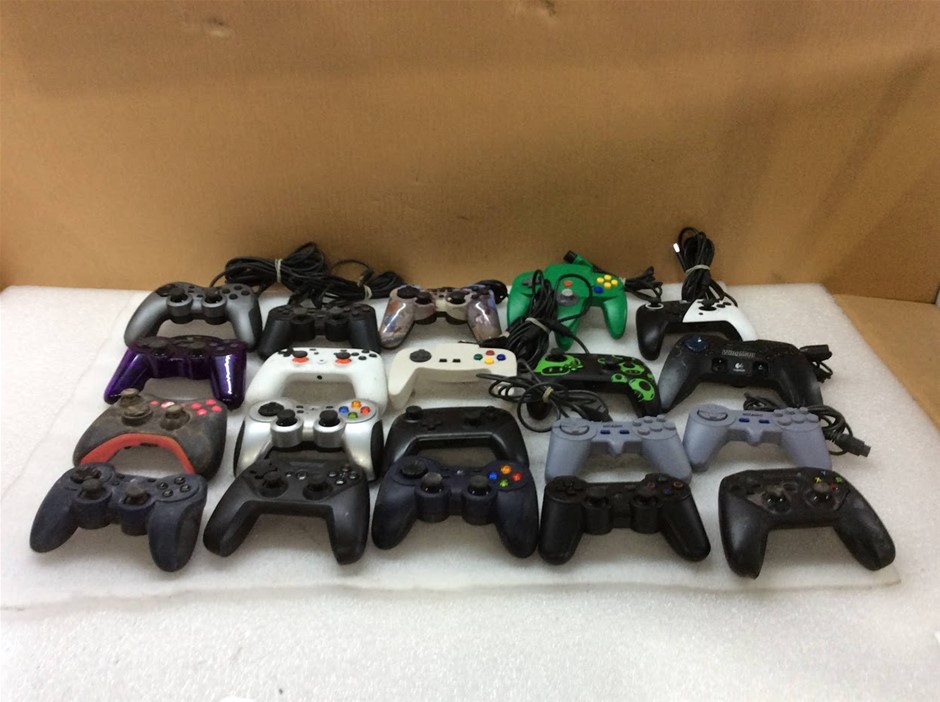 Mixed Brands Game Controllers (Lot of 20)