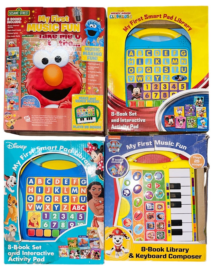 Disney, Sesame Street & PAW Patrol "My First" Library - 4-Pack Electronic A
