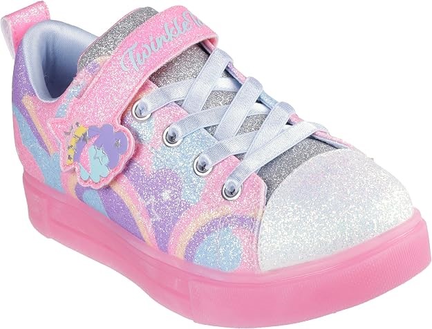 Skechers Girls Twinkle Toes: Twinkle Sparks Ice Sneaker, 2.0 - Shimmering S