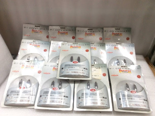 Connexia Digital MDL 214 Toslink Digital Audio Optical Fiber-New(Lot of 13)
