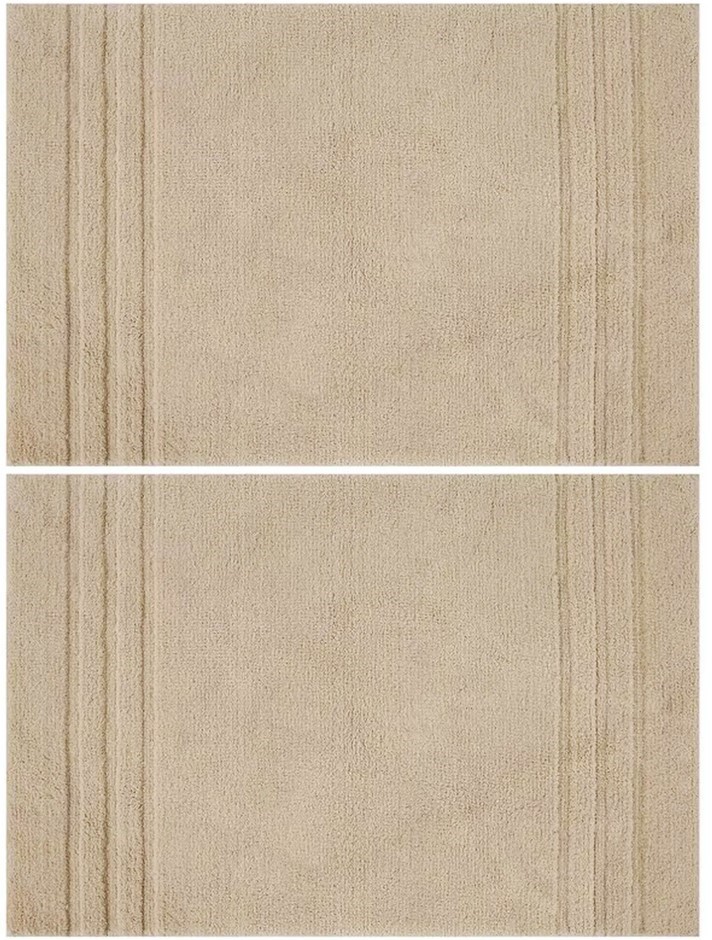 2 PACK MINERAL SPRING Multi Needle Bath Mat, Oxford Tan,  24in x 36in.
