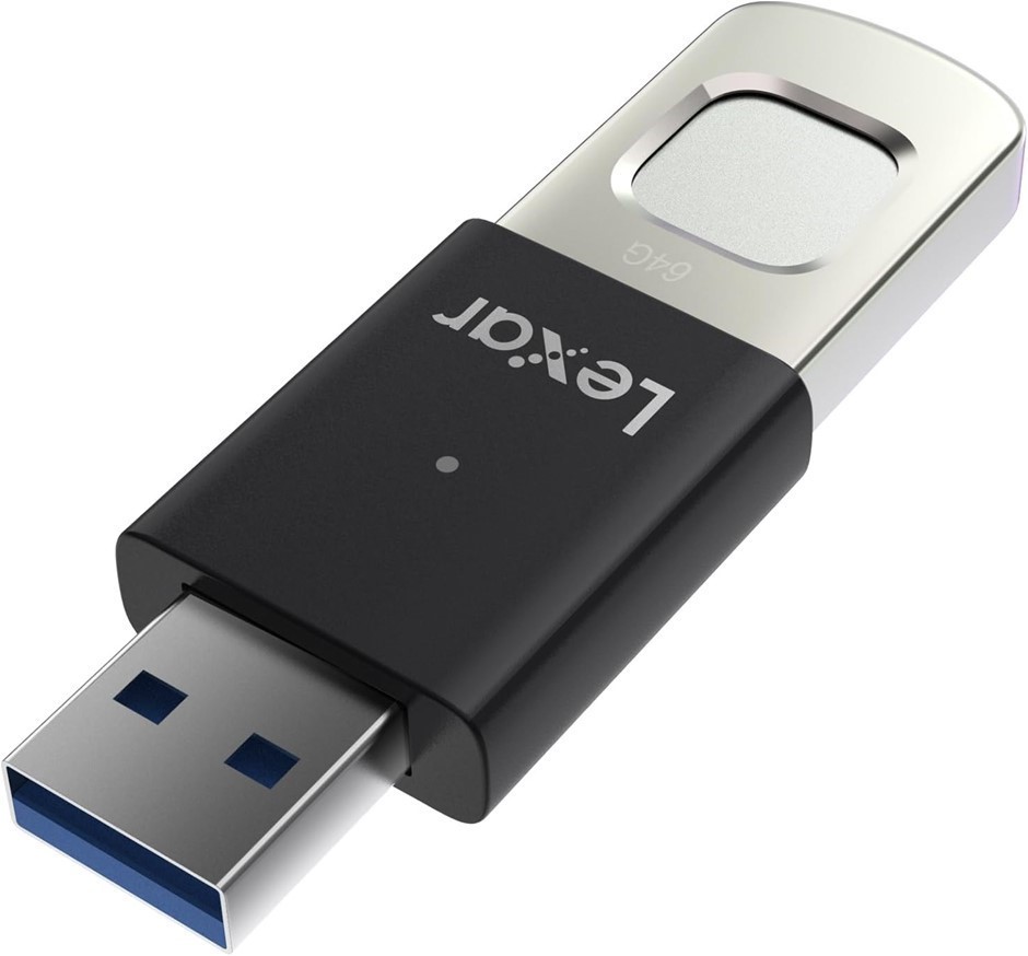 0040-5062607 · LEXAR JumpDrive Fingerprint F35 PRO 256GB USB3.0 Flash Drive, Up to 400MB/s