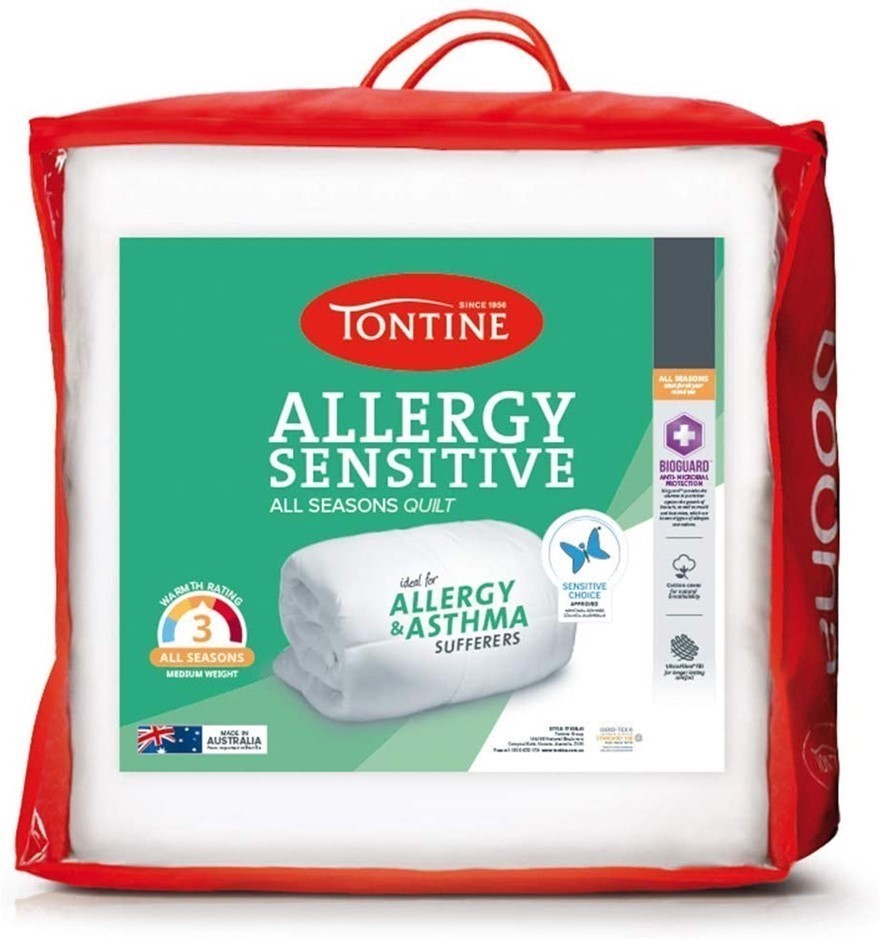 TONTINE Allergy Sensitive All Seasons Quilt – Medium Weight & Warmth for Al