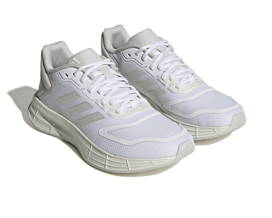 ADIDAS Women's Duramo 10 Shoes, Size US10, White/ZeroMetallic/GreyOne, HP23