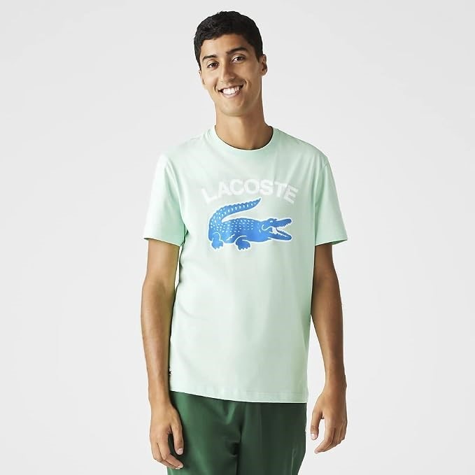 0097-5062664 · LACOSTE Men's Graphic Big Croc T-Shirt, Size S, Grey, TH9681.  Buyers Note