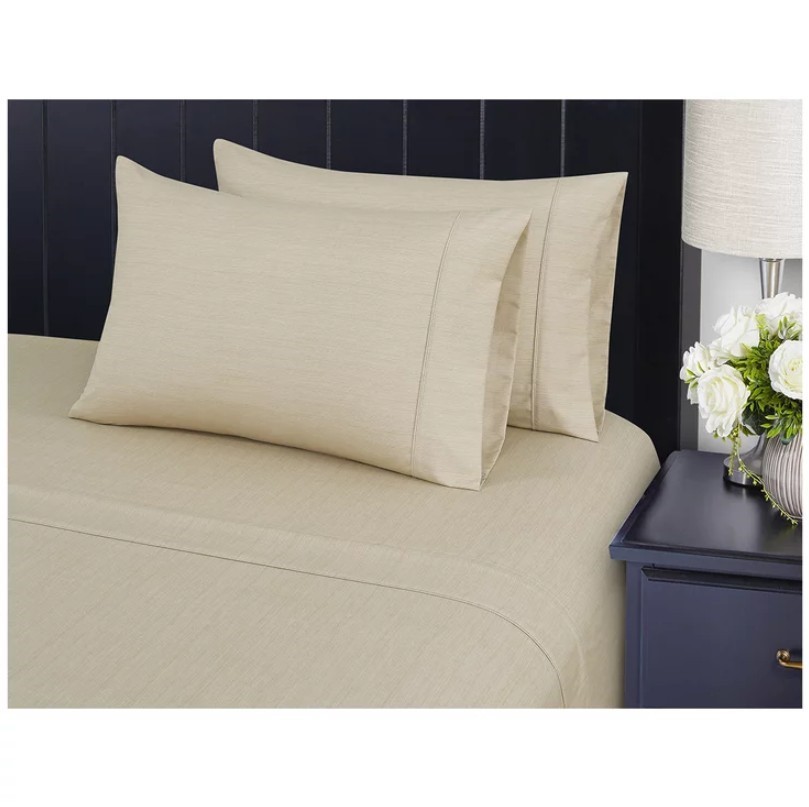 SOUTH POINT Home Fashions Poly Flannelette Sheet Set 6 Piece, King, Texture