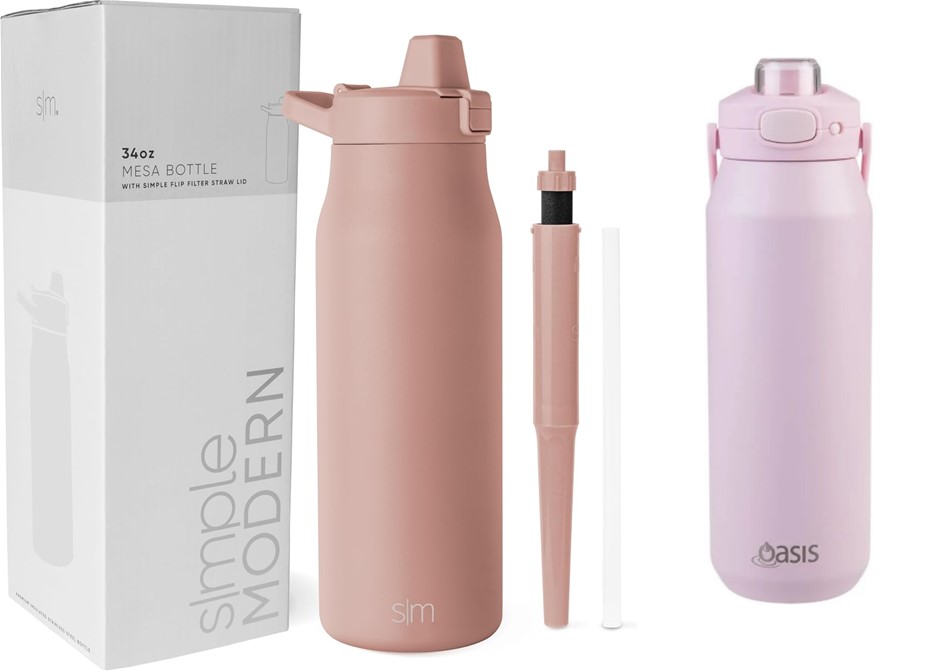 BUNDLE of Simple Modern Filtered Water Bottle | Insulated Stainless-Steel C
