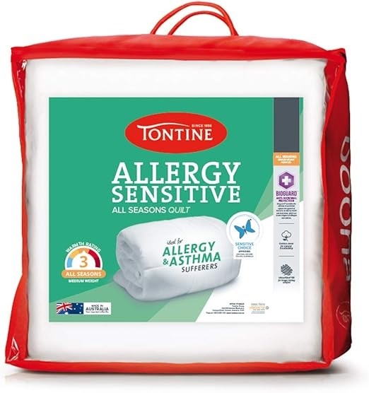 TONTINE Allergy Sensitive All Seasons Quilt – Medium Weight & Warmth for Al