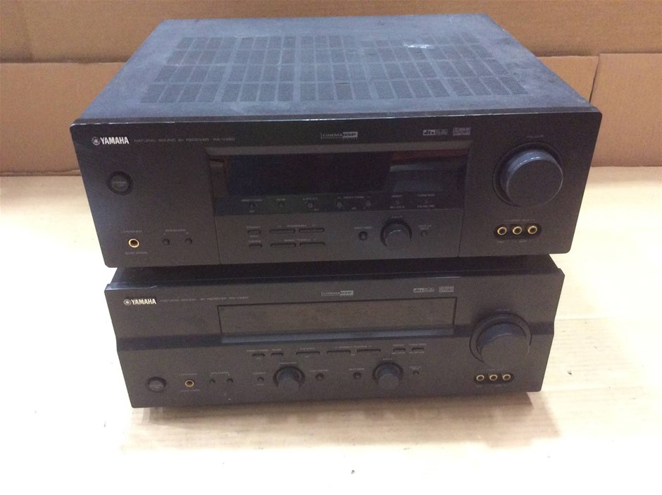 Yamaha RX-V450 and RX-V550 Natural Sound AV Receiver (Lot of 2)