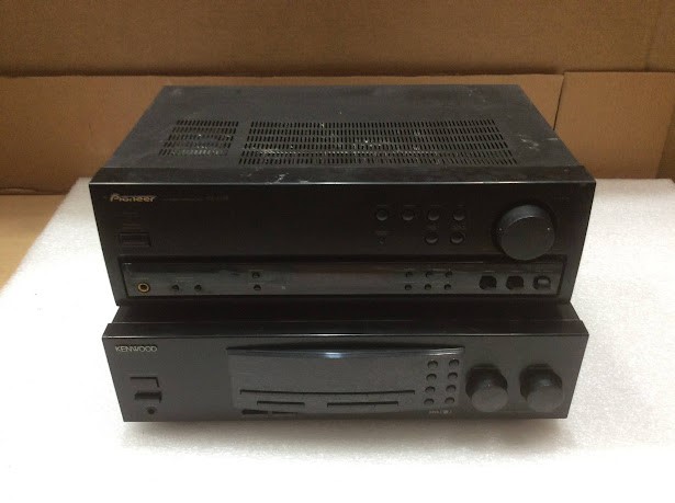 Kenwood AM-FM Stereo Receiver&Pioneer SX-255R Stereo Receiver (Lot of 2)