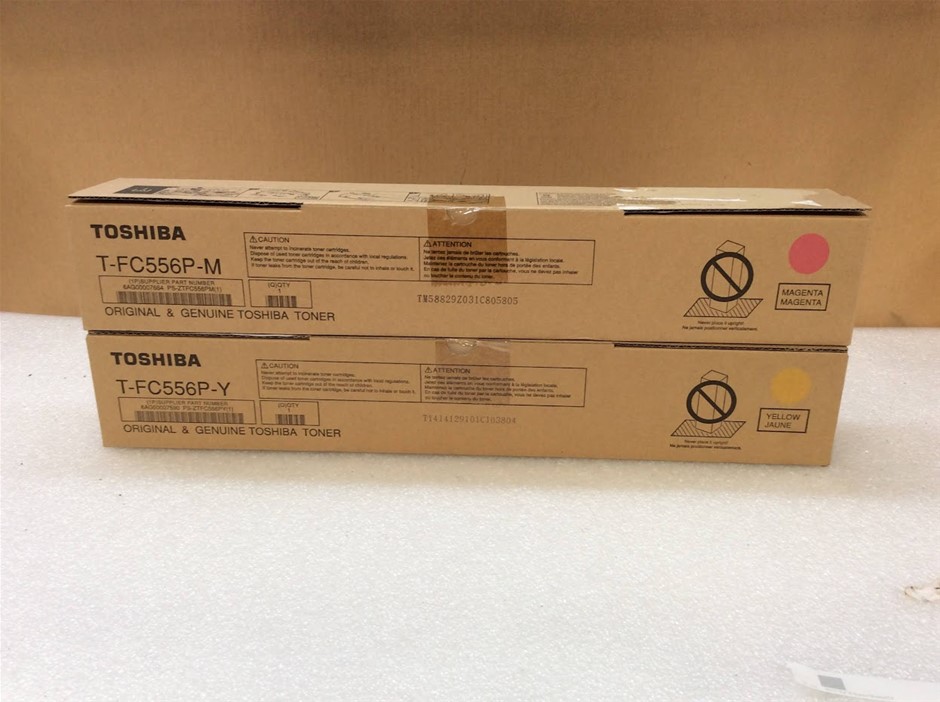 Original Magenta Toner Cartridge + Yellow Toner Cartridge - New