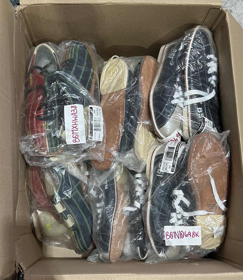 11 x BSI Adult Cowhide Lace Dual Size Rental Shoes, Size ranges from US M5