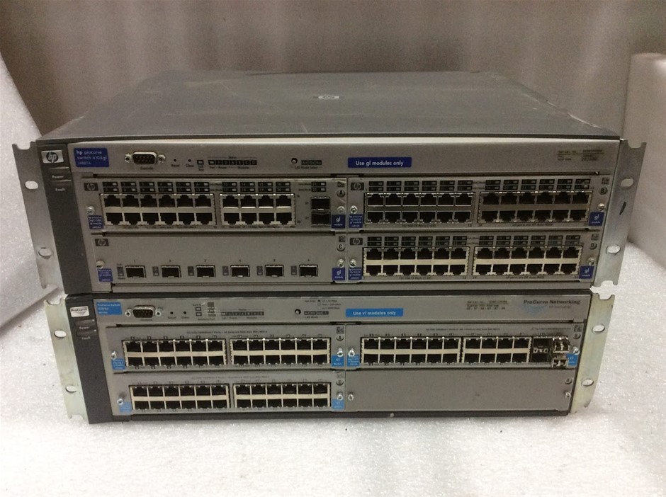 HP ProCurve 4104gl J4887A Switch+HP ProCurve Switch E5406 zl Switch J8697A