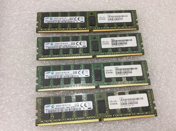 Cisco UCS-MR-1X162RU-A 16GB 2Rx4 PC4-2133P Memory Module (Lot of 4)