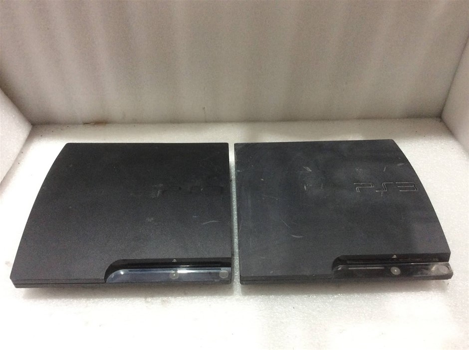 Sony PlayStation 3 CECH-2502B and CECH-2102A Game Consoles (Lot of 2)