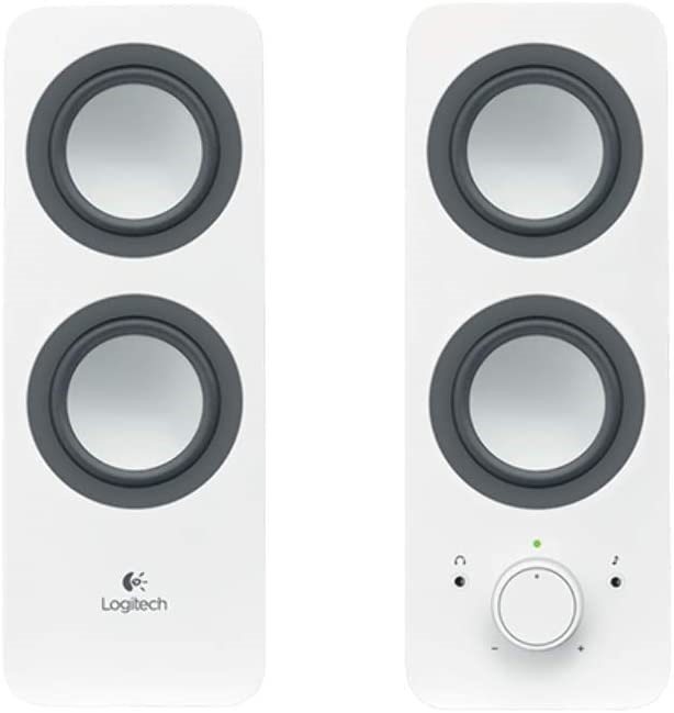 LOGITECH Stereo Speakers Z200, White. NB: Minor Use. Buyers Note - Discoun