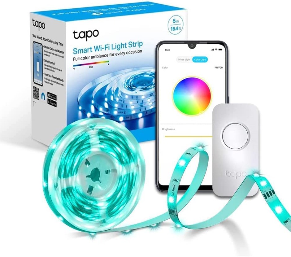 TP-LINK Smart Wi-Fi Light Strip, 5 metres, Multicolour, Schedule and Timer,