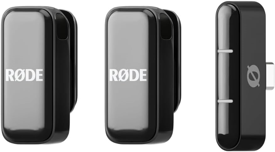 RØDE Wireless Micro - Compact Wireless Microphone, Two Mics with Charge Cas
