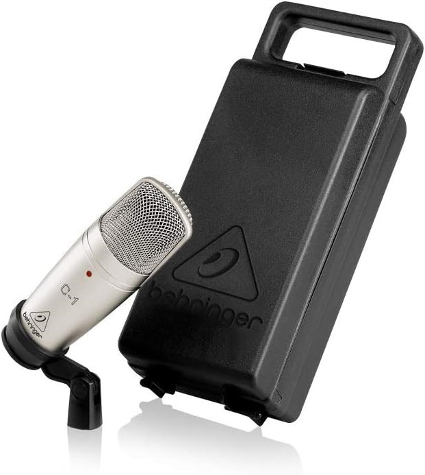 BEHRINGER C-1 Studio Condenser Microphone, Silver. NB: Minor Use. Buyers N