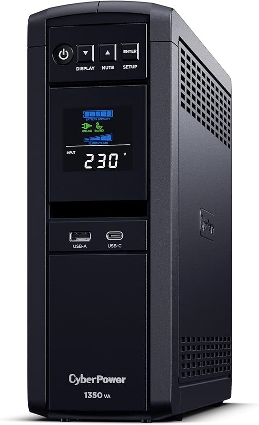CYBERPOWER Systems PFC Sinewave Series 1350VA/810W Tower UPS - 2 * 12V/7AH