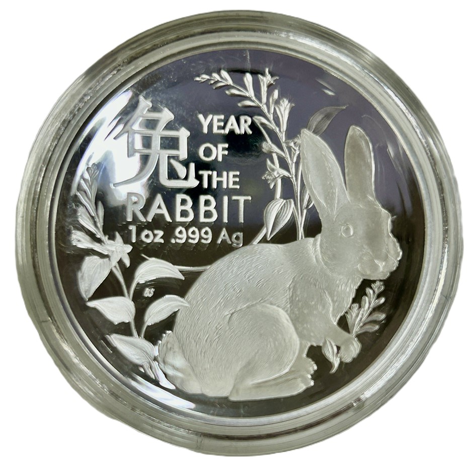 2023 Royal Australian Mint Lunar Series Year of the Rabbit $5 Silver Coin
