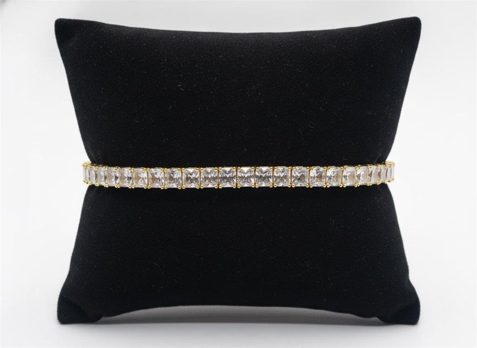 18K/Italy Yellow Gold Filled bracelet(stamped)Warranty Quality-Bonus Gift