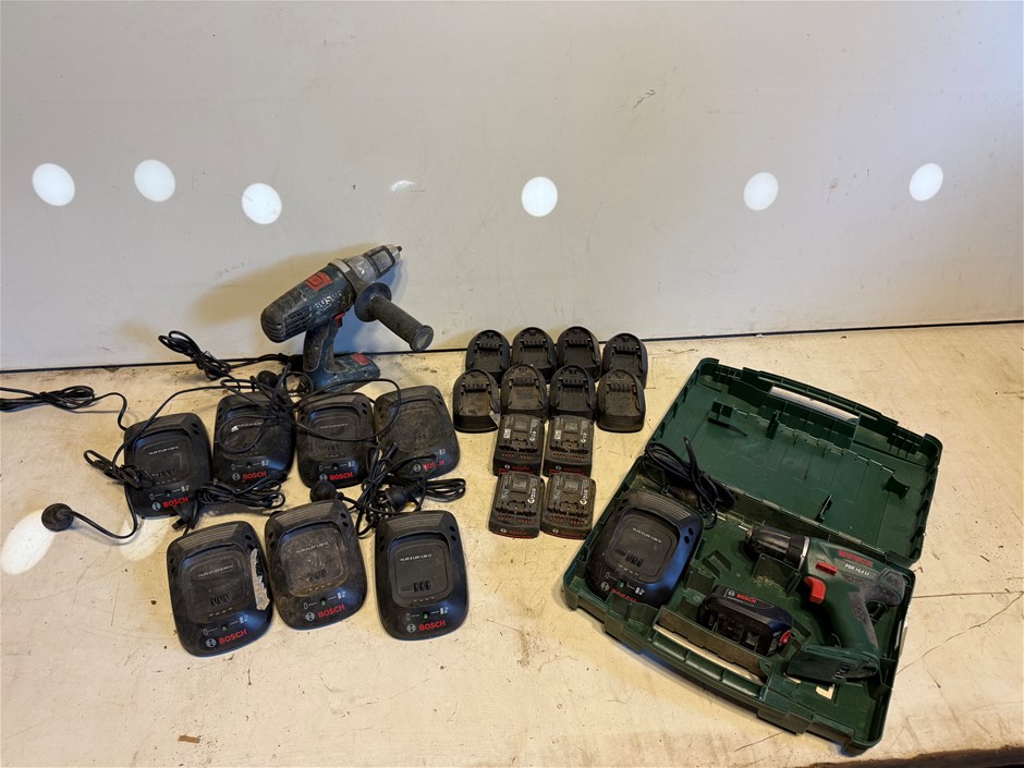 Bosch Cordless Drills, Batteries & Chargers