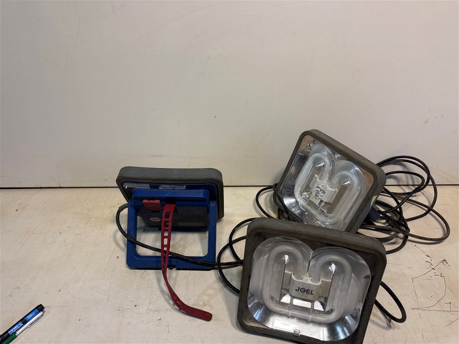 Qty 3 x Joel/Schnieder Used Electrical Lead Lights
