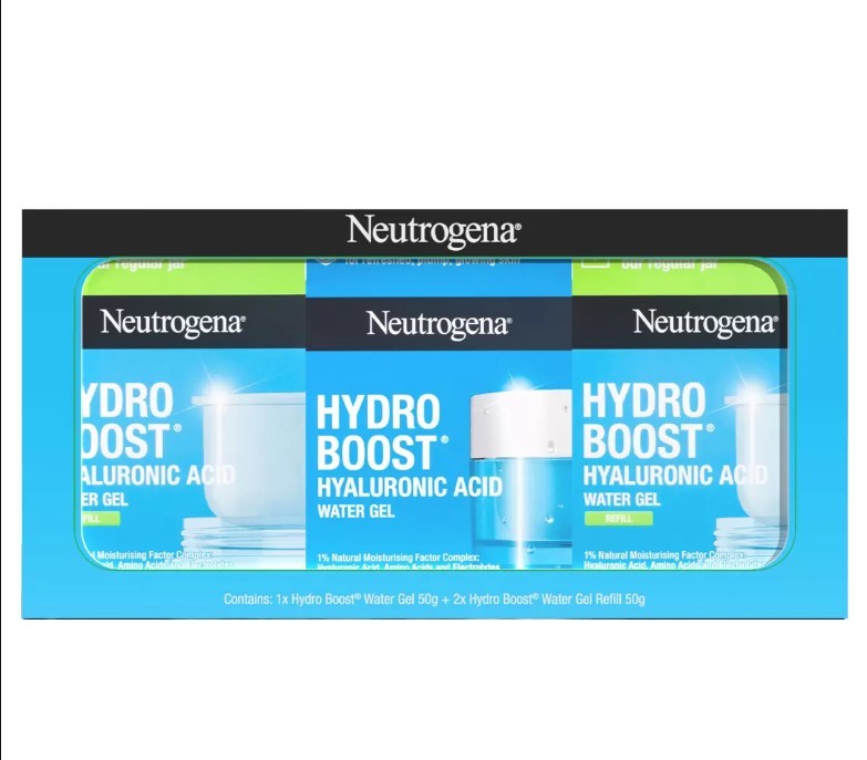 NEUTROGENA Hydroboost Set, Incl: 1 x 50g + 2 x 50g Refills. EXP: 02/2028