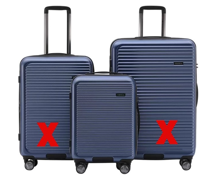 TOSCA London Hardside Luggage Small 54cm. NB: used.